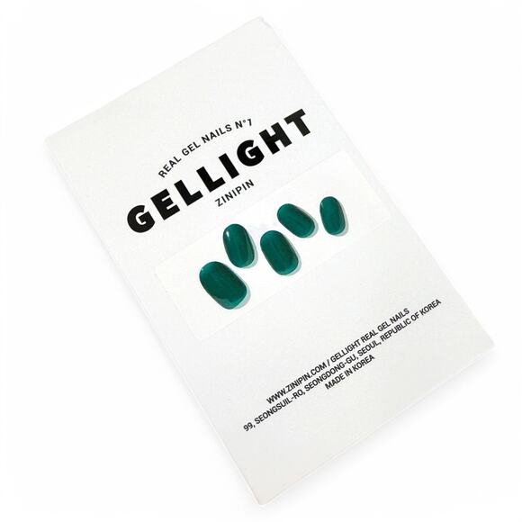 Zinipin Gellight Semi Cured Gel Nail Strips Deep Green CA00005 - Picture 2 of 3